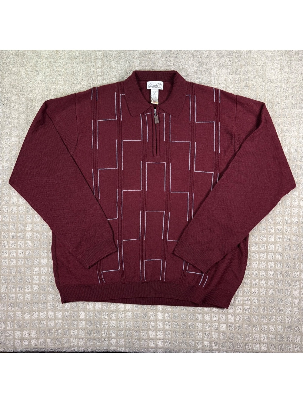 Arnold Palmer burgundy knit pullover XL